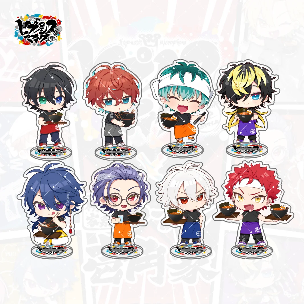 Hypnosis Mic Sasara/Jyushi/Ramuda Ramen Collab 10CM Acrylic Stand keychain desktop decoration gift Cute Style Fans Gift