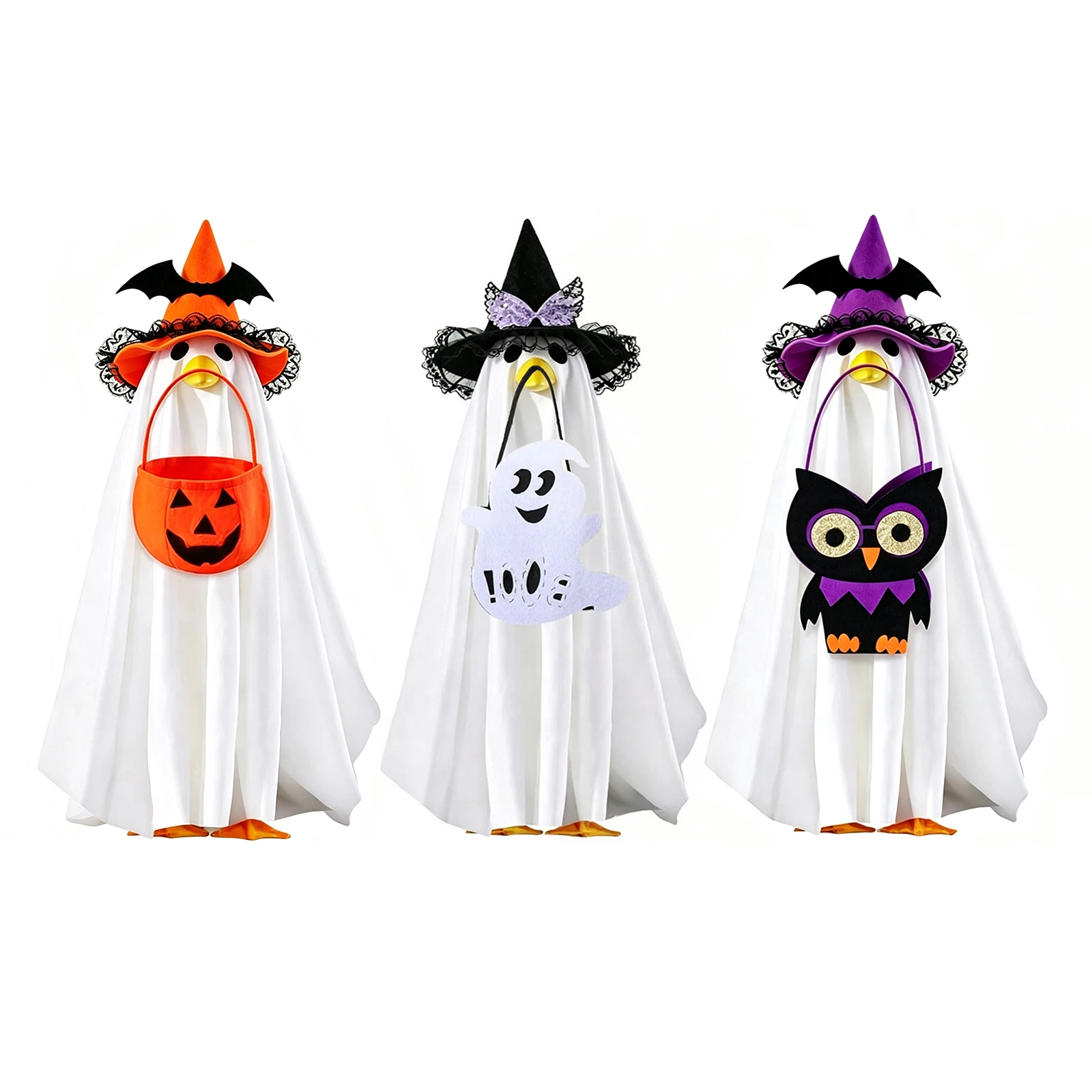 Halloween Goose Outfit Charming Design Halloween Porch Goose Outfit Costume for 23 Inch Geese Outdoor Patio Yard Lawn
