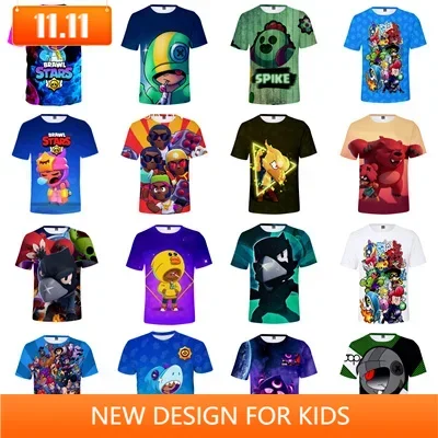 Boys Summer T-shirt Tees Anime Figures Cartoon Characters Kids Cosplay Costumes T Shirt Boys Christmas Halloween Gifts