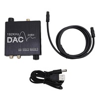 Digital to Analog Sound Converter 192KHz 24Bit USB Adjustable Volume with Optical Cable 3.5mm Jack 3.5mm Jack Converter