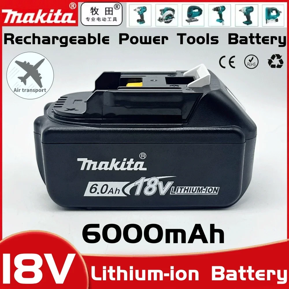 

Original Makita 6Ah for Makita 18V Battery BL1830B BL1850B BL1850 BL1840 BL1860 BL1815 Rechargeable Lithium Battery