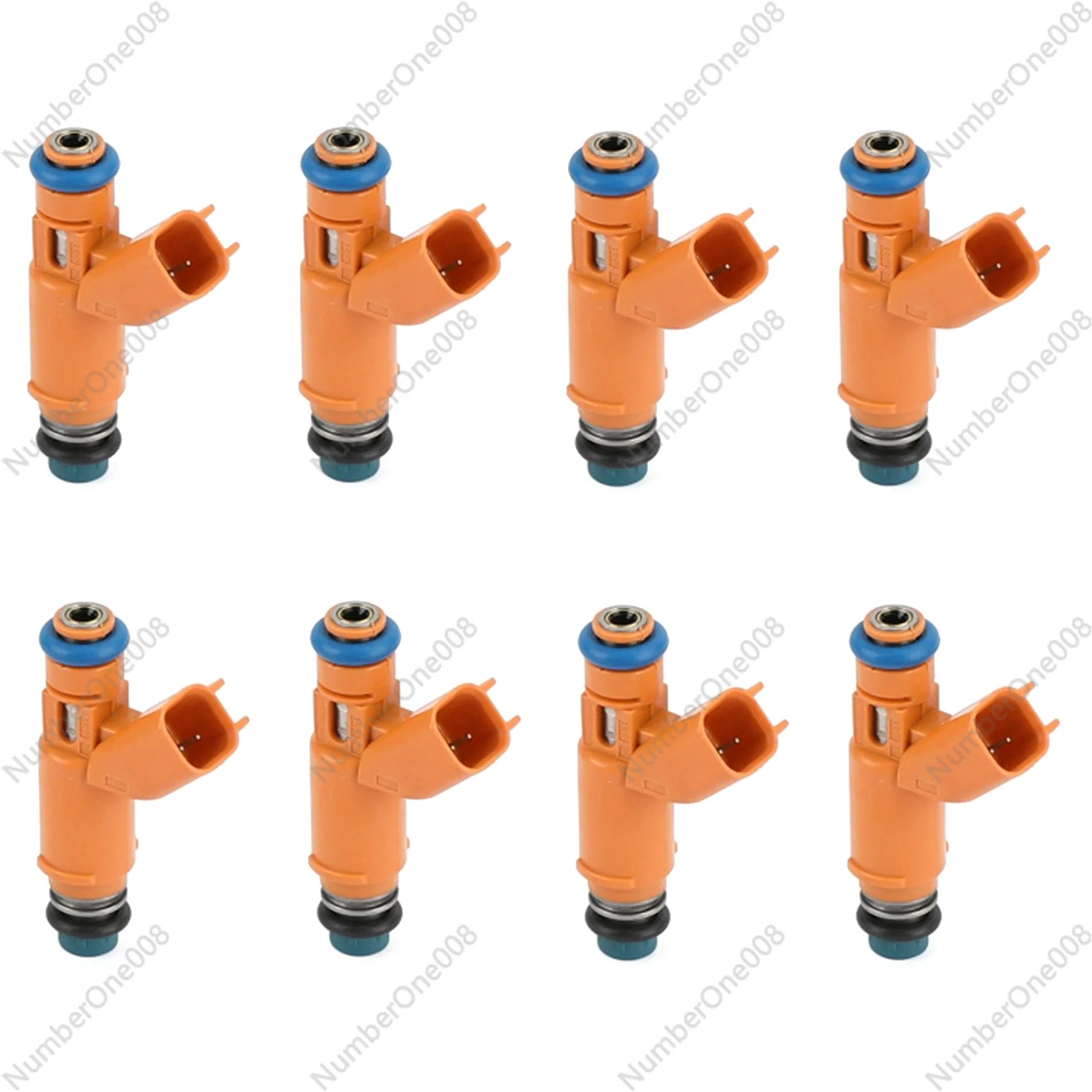 

1 Set of 8 Fuel Injectors AJ82353 4526563 195500-4280 2W93-AA 452656 for 05-09 Land Rover LR3 4.4L V8 Range Rover