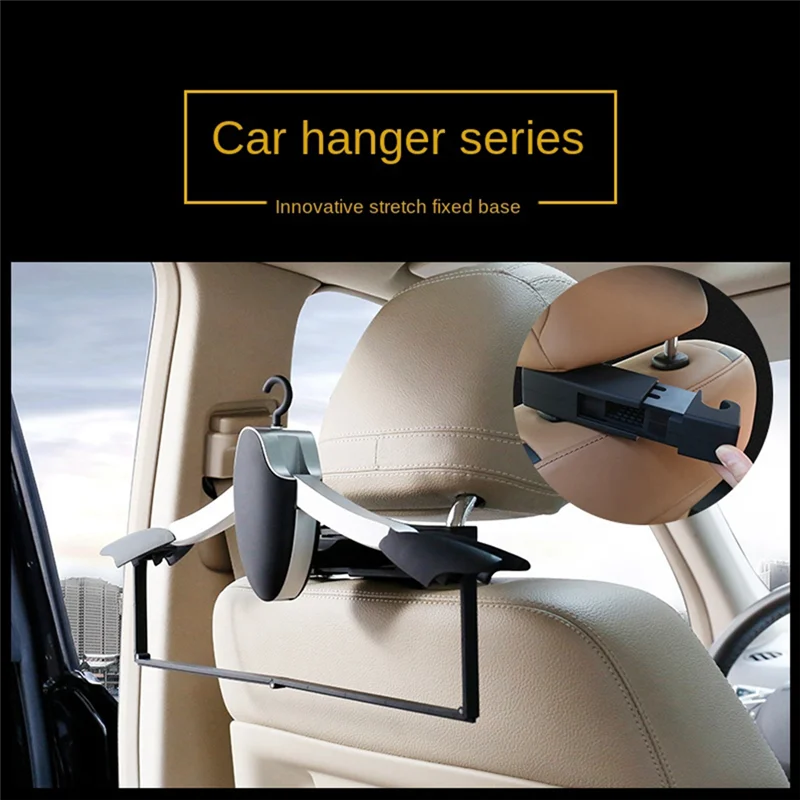

Detachable Multifunctional Car Coat Hanger Car Seat Coat Hanger Clothes Suits Holder Organizer Mounts Holder Durable Black-A65M