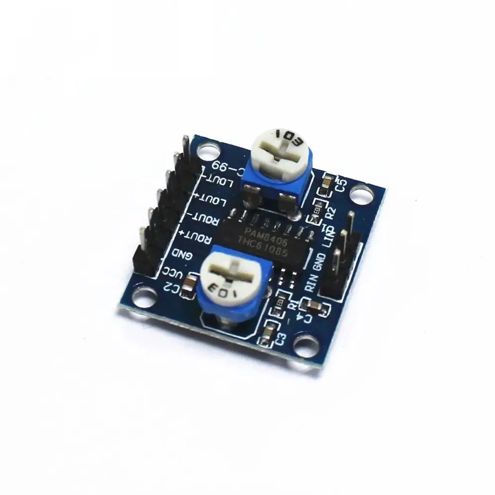 5V Amplifiers Board Amplifiers Module Audio Board PAM8406 Power Amplifiers Amplifiers Board With Volume Stereo Amplifier