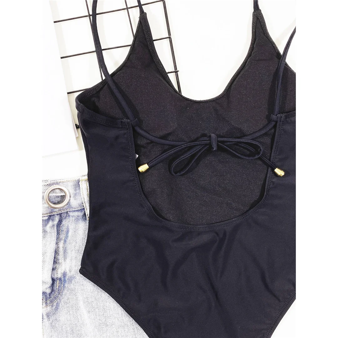 Sexy rückenfreier Monokini-Badeanzug mit Leopardenmuster, einteiliger Badeanzug für Damen, gepolstert, mit hohem Beinausschnitt, Badebekleidung, Badeanzug für Damen, V3238L – Detail 21