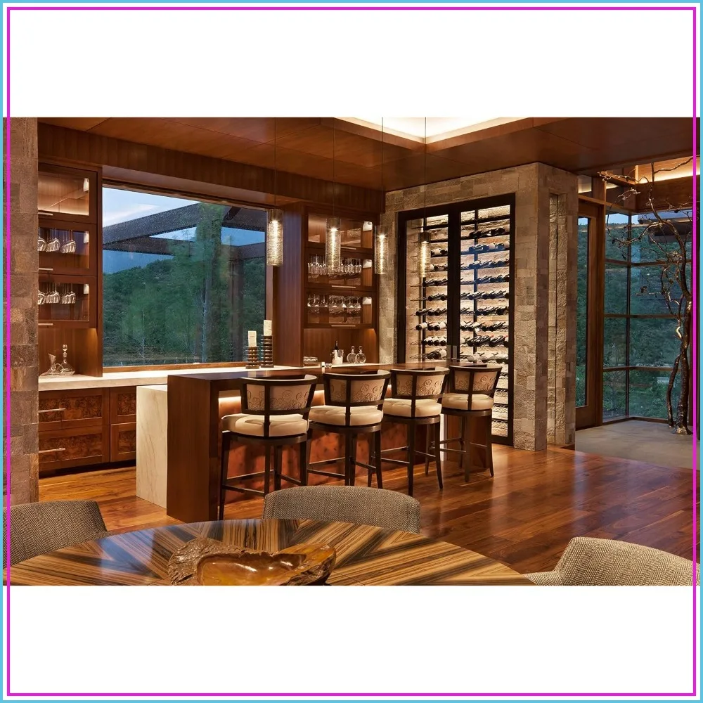 Wall Mounted Wine Rack for 9 Bottles, Satin Black, Label Forward Design, Modern Storage