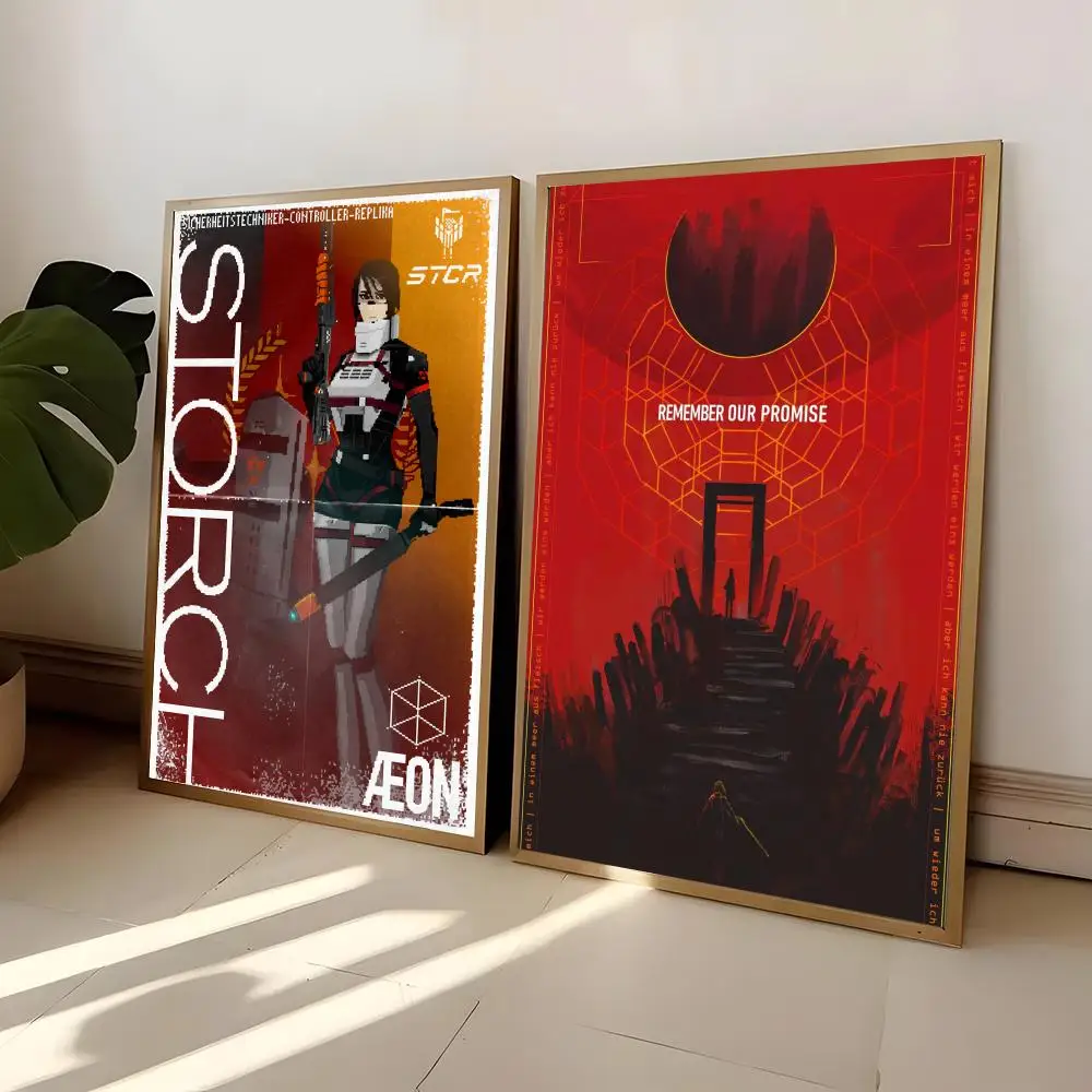 Cosmic Style Psychological Horror Game Signalis Painting Calligraphy Frameless Poster Canvas Painting Wall Prints Picture For L