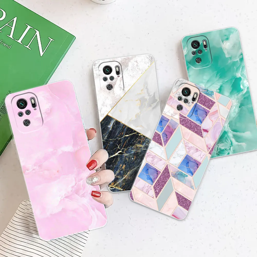 For Xiaomi Poco M5s Case Luxury Silicone TPU Soft Phone Cover Cases For Xiaomi Poco M5S M5s Fashion Transparent Fundas Capa