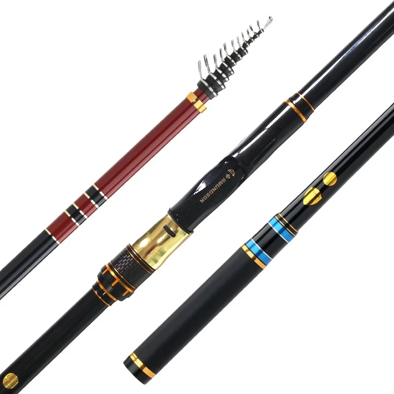 Amundson Rock Fishing Rod 450 530 Ultra Light Ultra Soft Ocean Rock Fishing Pole High Carbon Hand Sea Telescopic Dualuse Rod 5m