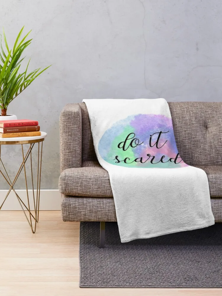 Colorful Do it scared reminder Throw Blanket Blankets For Sofas Bed Blankets