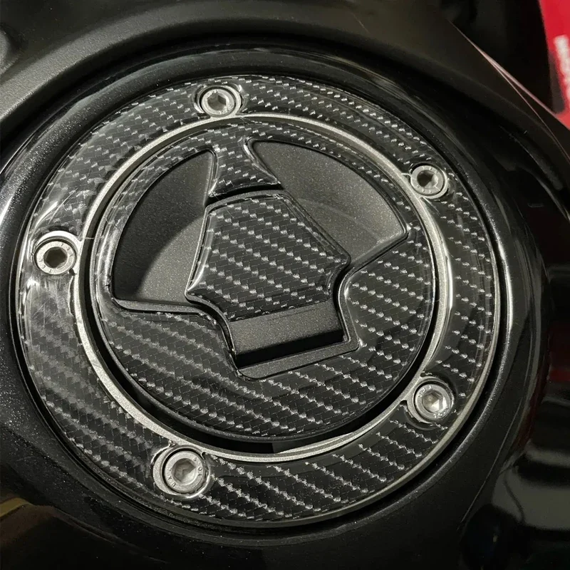 Carbon Fiber Fuel Oil Tank Cap Protective Sticker for Ninja ZX6R ZX10R Z1000 Z1000SX Z800 Z750 Z650 ER6N