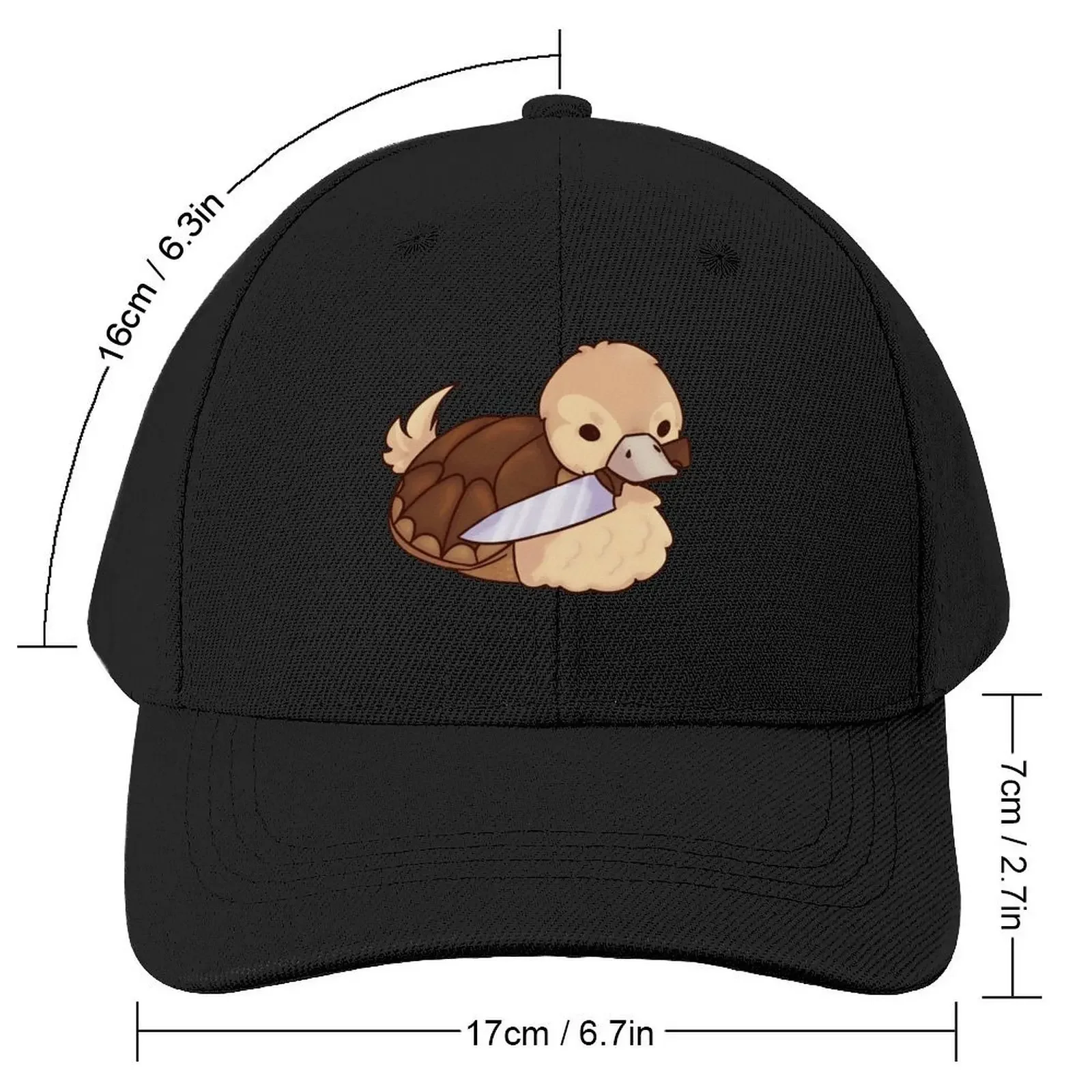 ATLA Turtle Duck with Knife Baseball Cap Funny hats Streetwear Uv Protection Solar Hat Elegant Women's Hats Men's