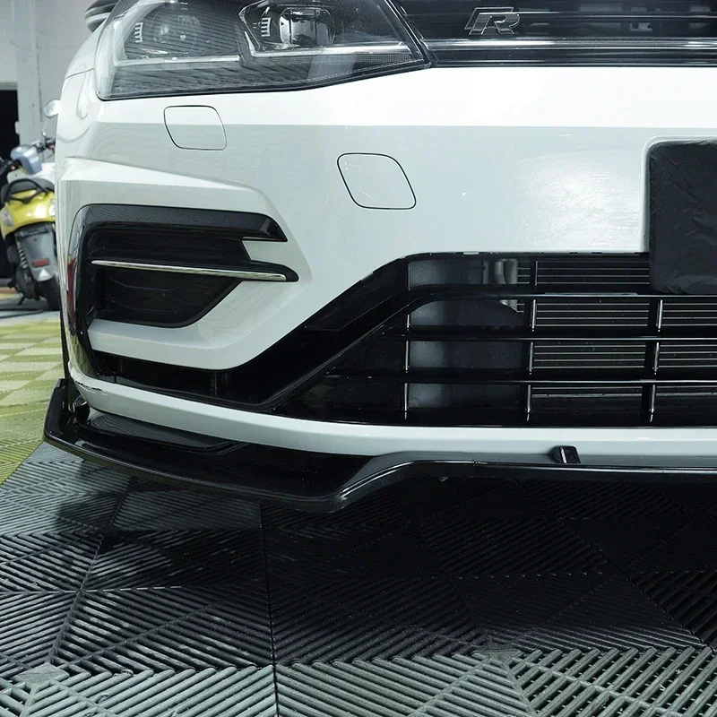 ماكستون نمط المصد الأمامي شفرة الفاصل الشفاه ل Volkswagen Golf 7 7.5 GTI GTD R R-Line 2013-2020 المصد الناشر سبويلر الحرس