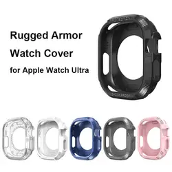 Cover Case for apple watch Ultra 49mm Protective Soft Silicone TPU Cover case 49 mm iWatch Series Ultra accessories Band