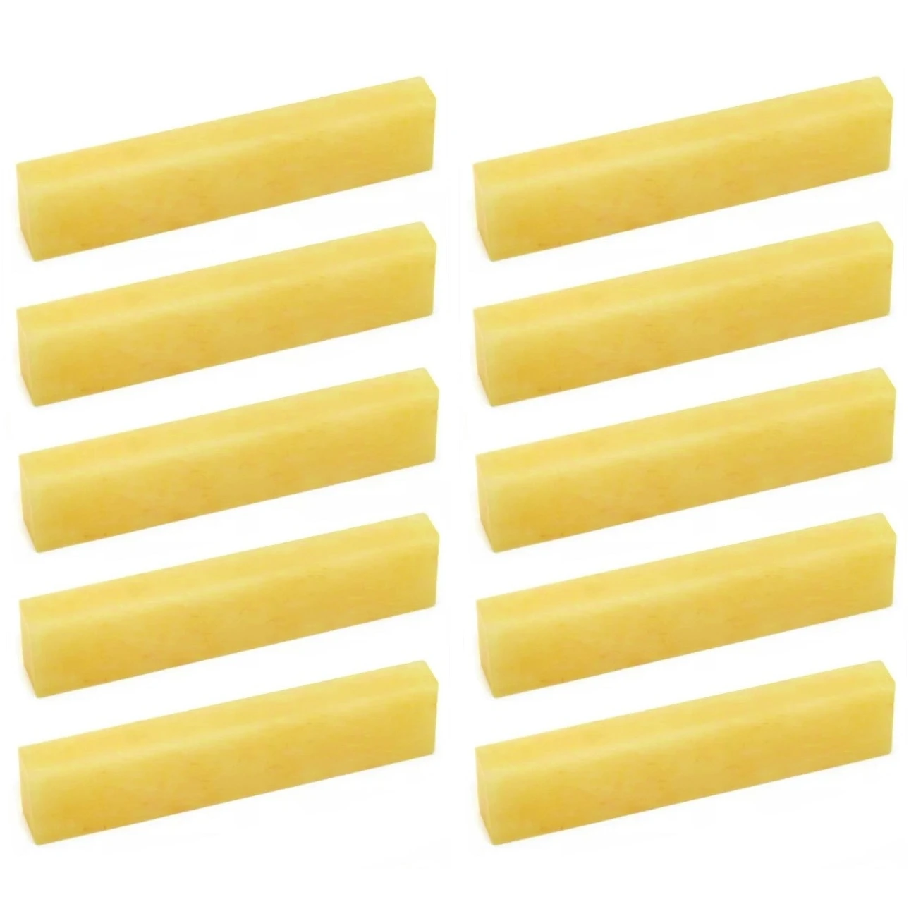 10X Bone Guitar Nut for 55x6x10mm Unbleached Luthier Saddle Bridge