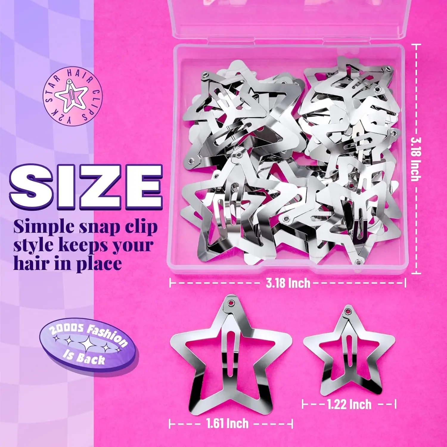 Hair Clips and Barrettes Set - 20 pcs 1.22