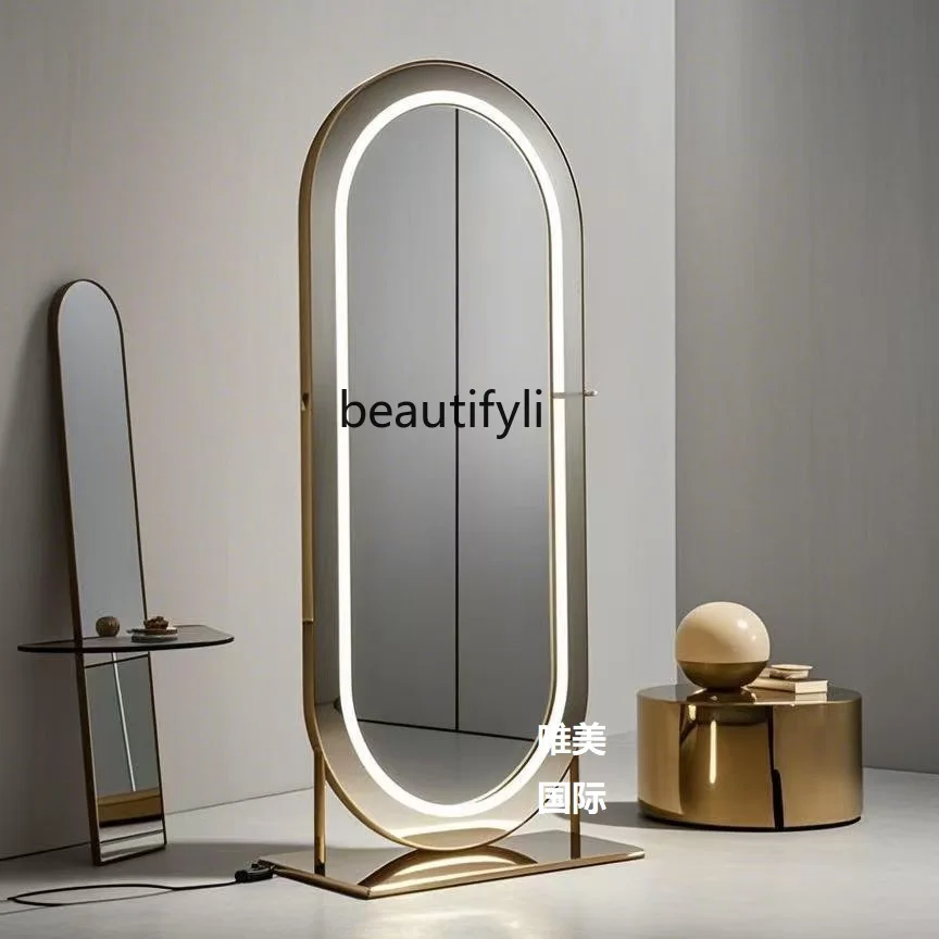 

Hair salon mirror hair salon special hair salon mirror table floor double-sided new simple and modern