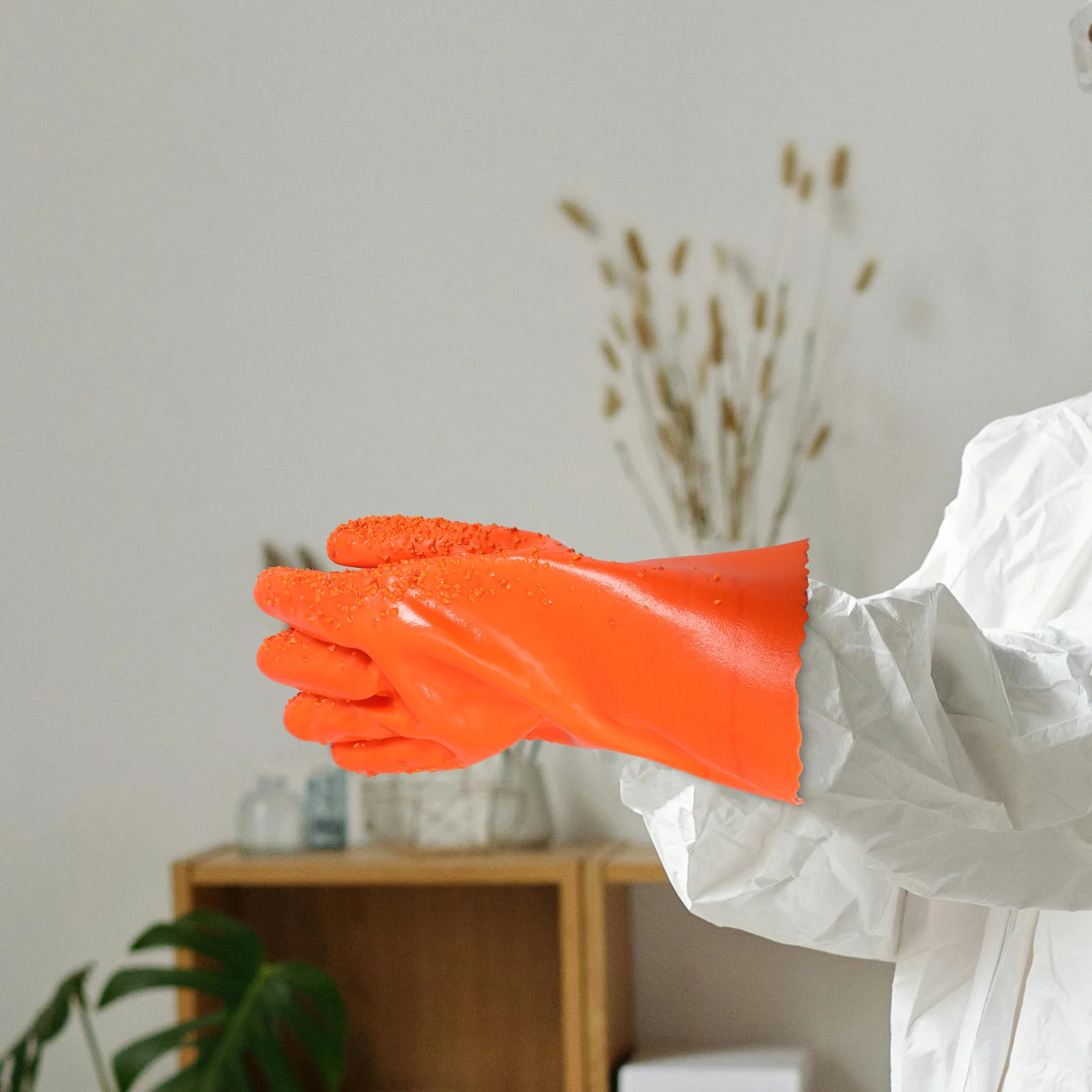 

Thicken Oil-resistant PVC Gloves Protective Work Wear-resistant Waterproof Men Worker Outdoor Labor Safety