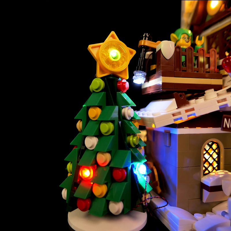 Zestaw oświetlenia LED RC DIY do LEGO 10275 Creator Elf Club House Building Block Gift (tylko światło LED, bez modelu klocków)