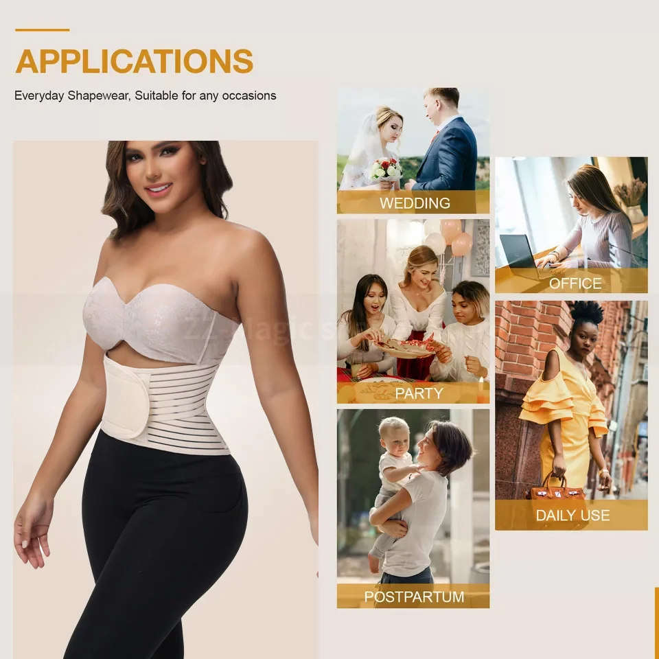 حزام تدريب الخصر قابل للتعديل، مشد التخسيس لتخفيف الوزن، مشكل الجسم، دعامة أسفل الظهر، دعم العمود الفقري، حزام الخصر للتمرين