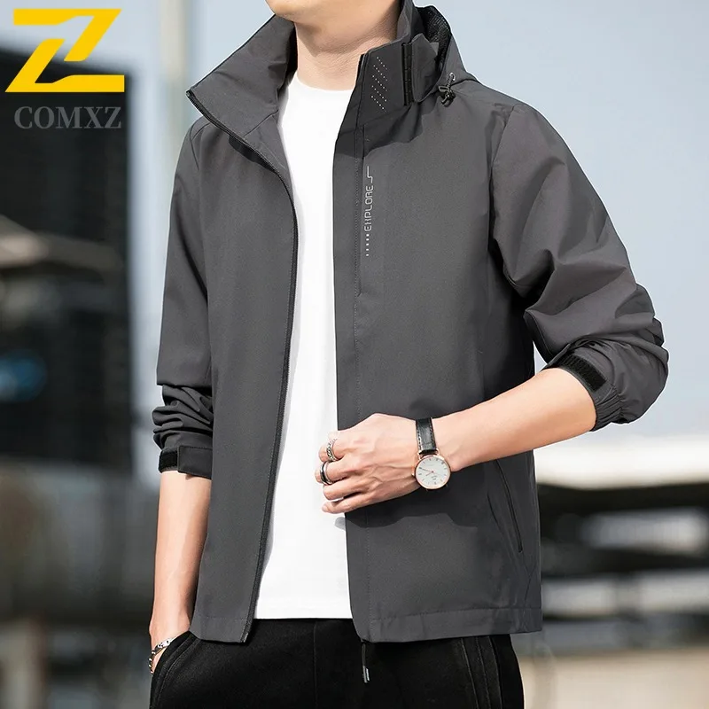 ​Men Outdoor Work Jacket Windproof Waterproof Hiking Tactical Military Windbreaker Breathable Mountaineering Travel Sports Coat