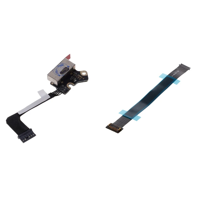 2 Pcs Computer Accessories:1 Pcs Charging Port Power Supply Dc Jack & 1 Pcs A1502 Trackpad Flex Cable