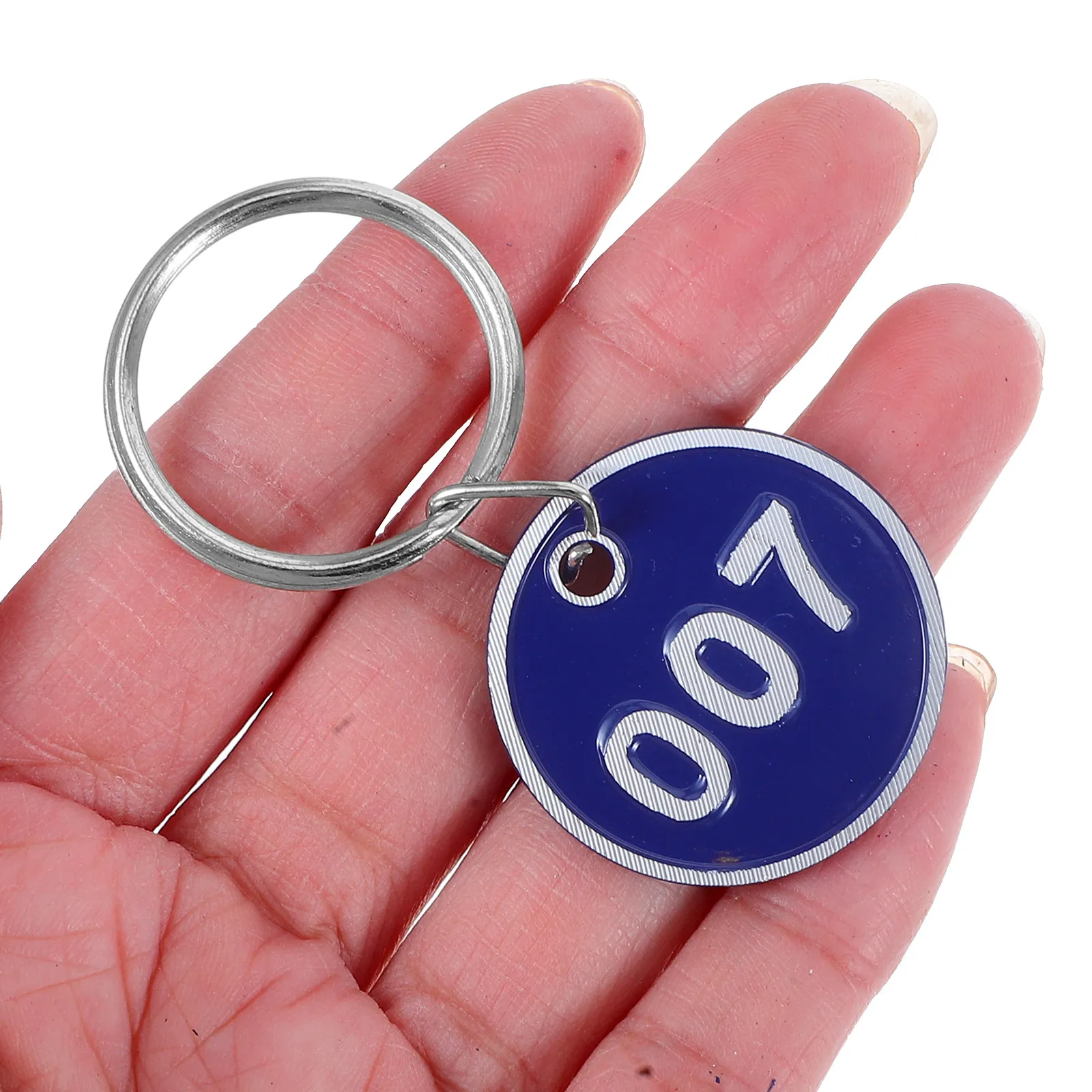 

50Pcs Metal Number Plates Aluminium Alloy Strong Key Ring Labels for Luggage Storage Tags Hotel Key Organizers Memory Sticks
