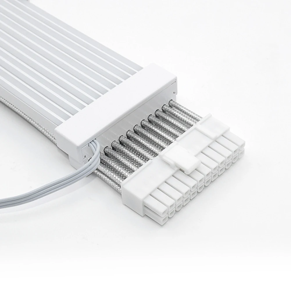 AT42 High Quality ARGB Extension Cable Strimer Plus ATX 24Pin PCI-E Soft Silicone Bendable 5V ARGB Neon Line
