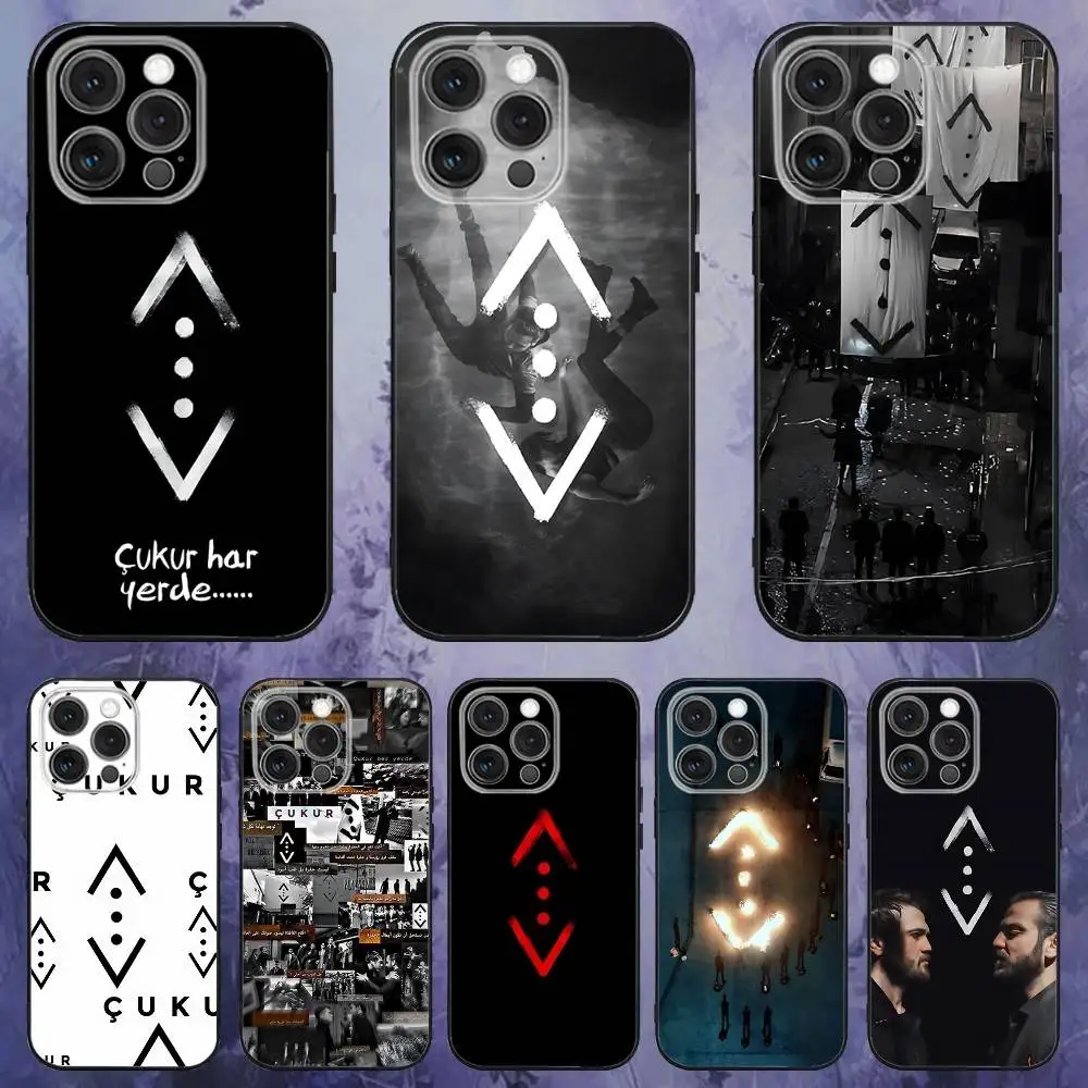 

TV C-Cukur-R Phone Case For iPhone 17,16,15,14,13,12,Pro,Max,Plus,E,SE4,Air,Mini Black Soft Box