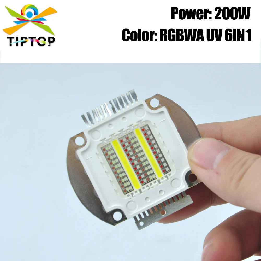 200W RGBWAP 6IN1 Color COB Led Lamp For Flood Spot Light Waterproof COB Par Cans Bulb 6 Color Leds China Supplier