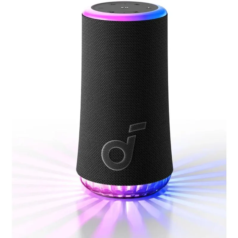 

Glow Portable Speaker with 30W 360° Sound, Synchronized Radiant Light, 18H Playback,IP67 Waterproof, New