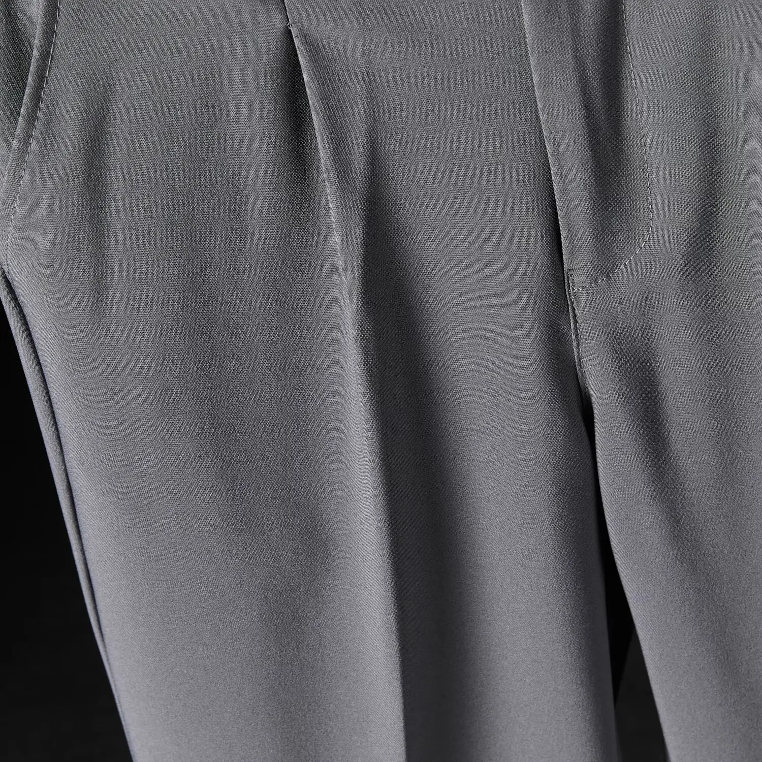 Herbsthosen für Herren, lockere Freizeithosen mit guter Drapierung, bodenlange Hosen, koreanischer Stil, trendige gerade Anzughosen. – Detail 22
