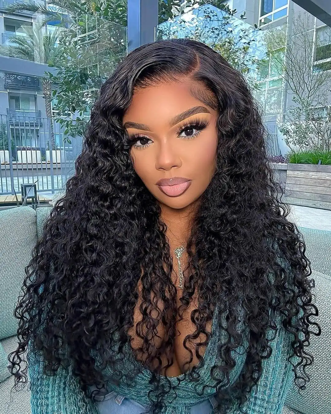250 Density Natural Colored Deep Curly Wave Human Hair Wigs For Women 18-40 Inch 13x4 13x6 HD Transparent  Lace Frontal Pre Plucked Baby Hair Natural Hairline Wigs 5x5 Ready to Go HD Lace Glueless Wigss for Black Women
