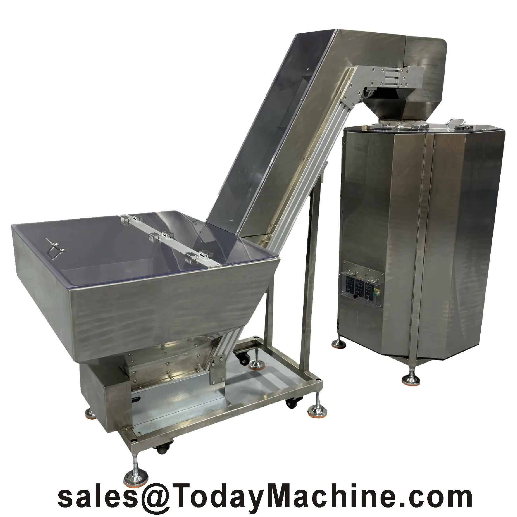 Bucket Conveyor Lift Equipment Inclined Bucket Elevator for Loading Corn and Wheat Granular Materials Incline