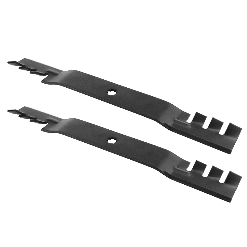 GX22151 Mulching Blades & GX20072 Lawn Mower Belt, Mower Blade & Belt Compatible with John Deere 42'' Deck, Replaces GY20850