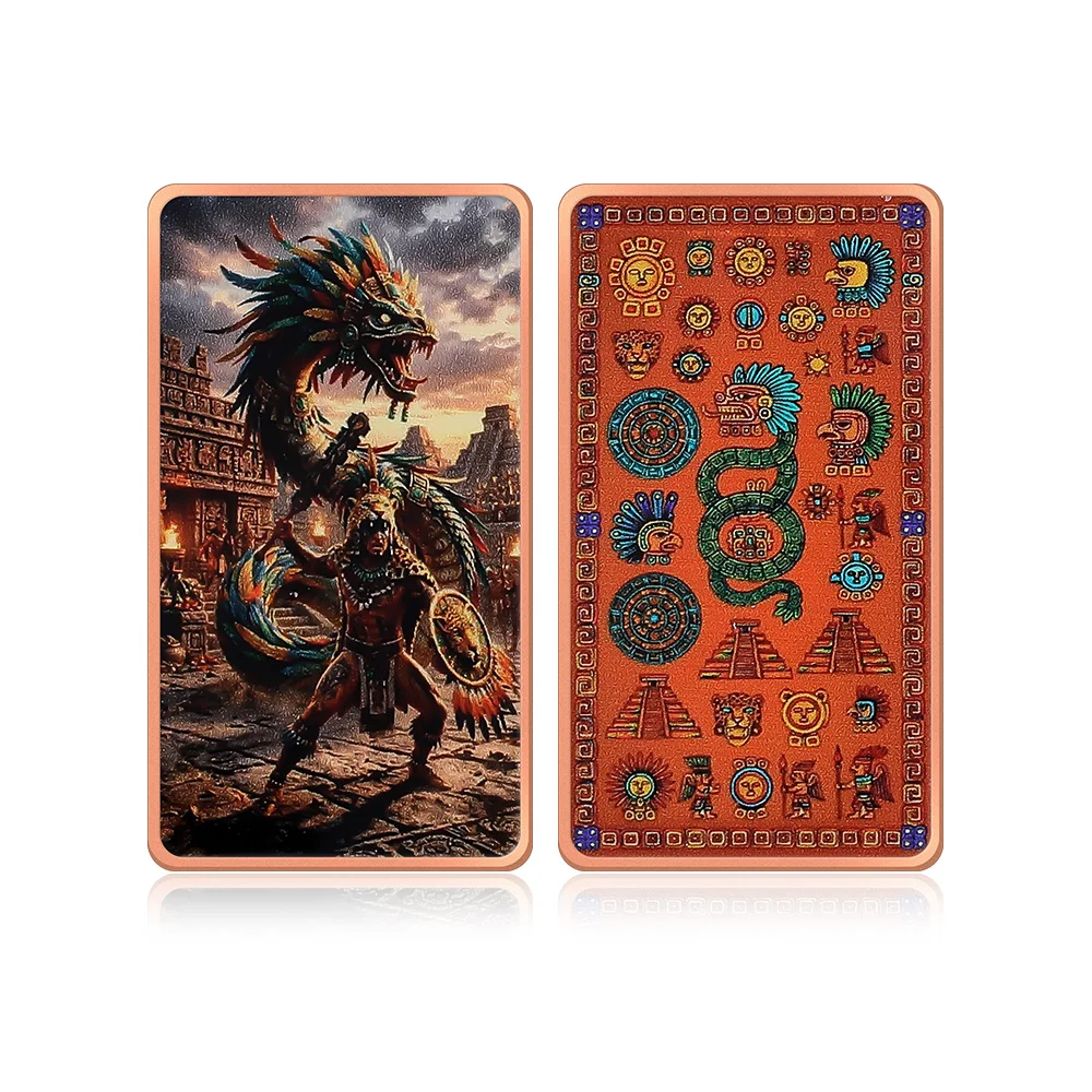 1oz Dragon, Alien, Elements Goddess, Four Horsemen .999 Fine Copper Commemorative Coin Colorful Pure Copper Bar Collectible Gift