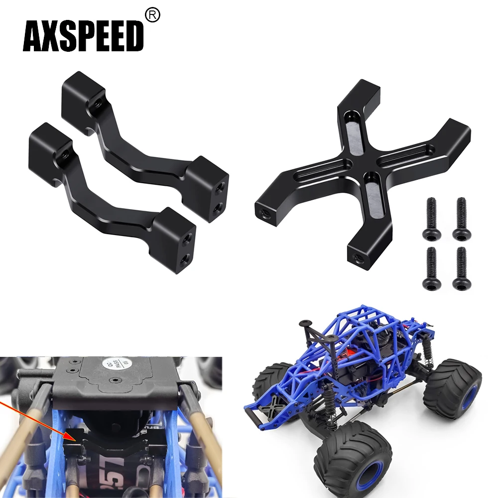 AXSPEED Aluminum Alloy Side / Rear Fixed Support Mount for 1/18 Mini LMT 4X4 Brushed Monster Truck RTR Upgrade Parts