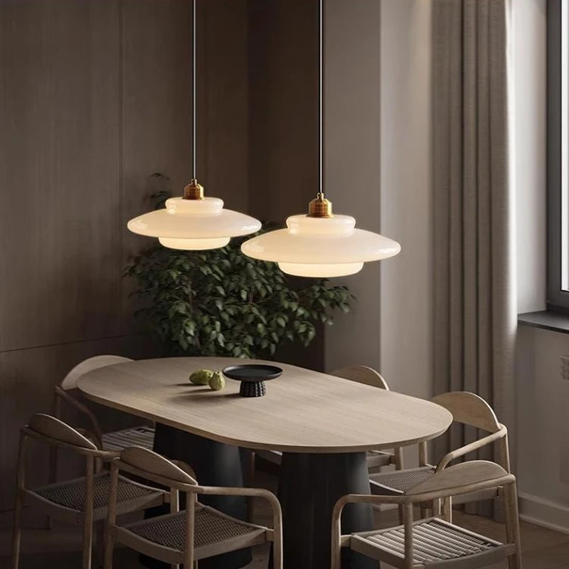Nordic  Glass Pendant Lamp Art Decorative Dinning Room Lamp Kitchen Island Bedrrom Bedside LED E27 Modern Light Fixtures