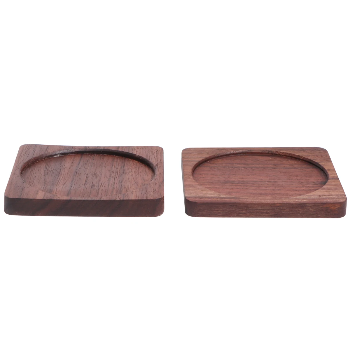 

2pcs Wooden Coasters Vintage Household Insulation Mats Eco Friendly Dinnerware For Coffee Mug Cups Bottles Hot Dishes Table