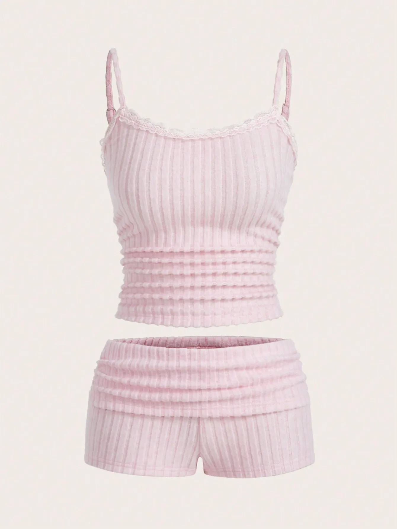 New fashion women's halter-neck + short pants set, with soft little ruching for sexy and comfortable women's clothing.