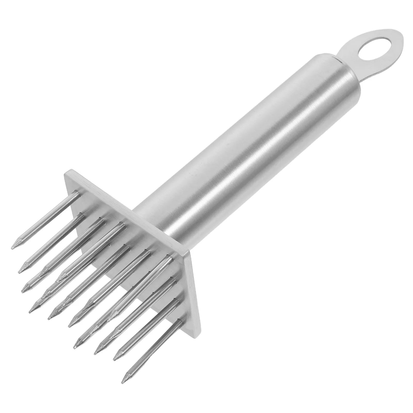 Stainless Steel 18-Needle Meat Tenderizer Hammer Tool for Steak Beef Poultry Loosening Fibers Enhanced Marinade Absorption