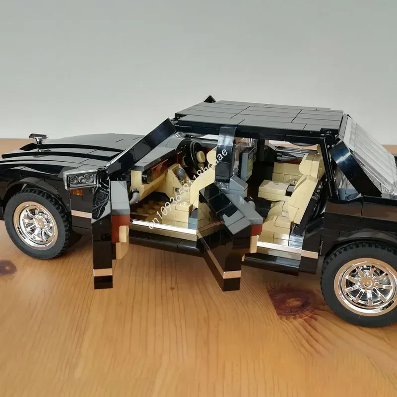 1112 قطعة JaguarS XJ (1998) 14 ترصيع ميزات واسعة نموذج داخلي مفصل Moc اللبنات التراص الطوب لعبة إبداعية هدية