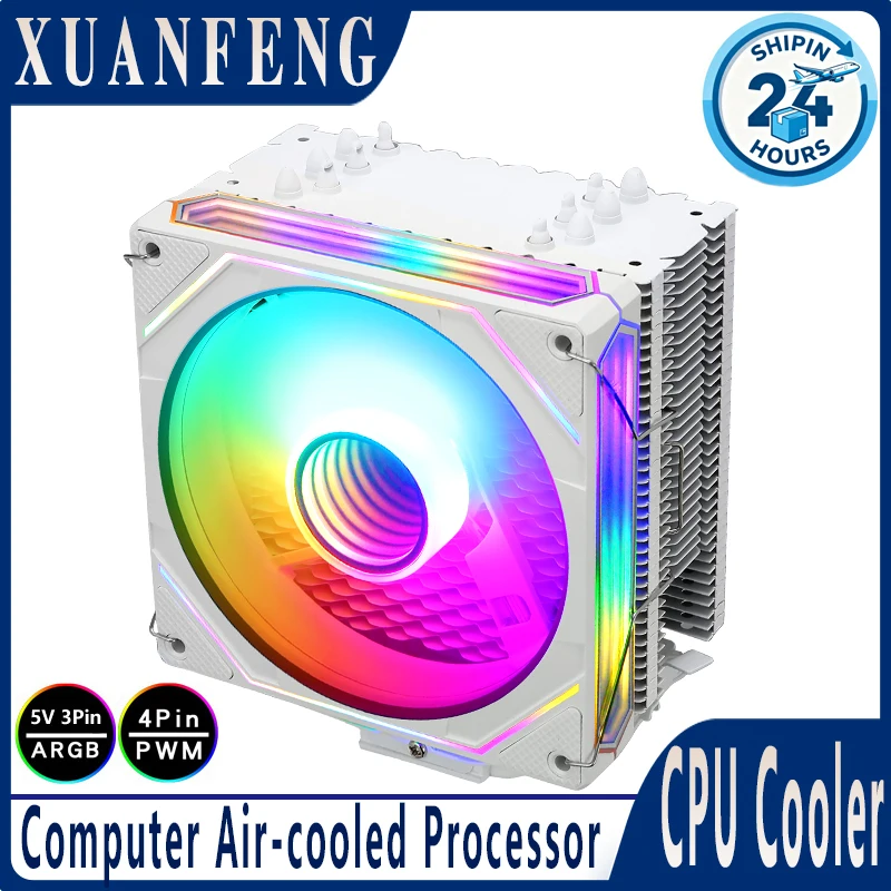 

XUANFENG Автоматический контроль температуры Процессорный кулер LGA 1200/115x//2011/AM4 Функция ШИМ Оптимизированная производительность охлаждения с воздушным охлаждением