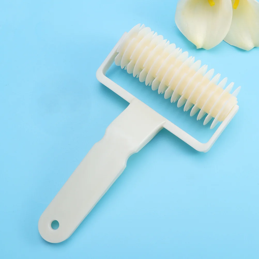 

2Pcs Lattice Roller Baking Mold Exquisite Decorative Pattern for Bread Cake Beige Lattice Cutter Plastic Hobbing