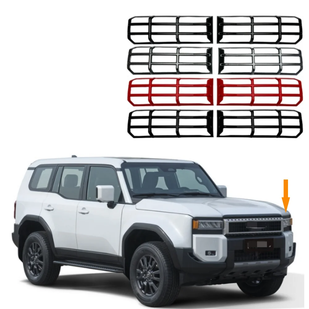 

Decorative parts of front headlight frame cover For Toyota Prado LC250 2024-2025