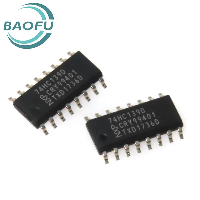 Newly imported original 74HC139D SOIC-16 dual 2 to 4-wire decoder/multiplexer