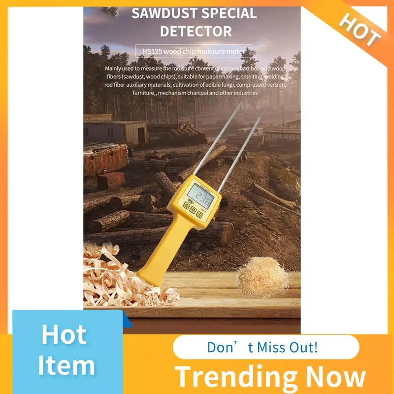 

AB08-HS125 Wood Moisture Meter Portable Sawdust Moisture Analyzer Tester