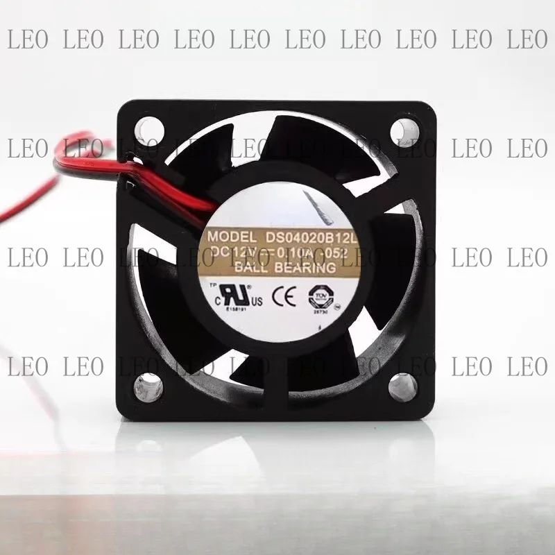 MY For AVC DS04020B12L 4020 DC12V 0.10A 4CM 2-Wire Dual Ball Cooling Fan