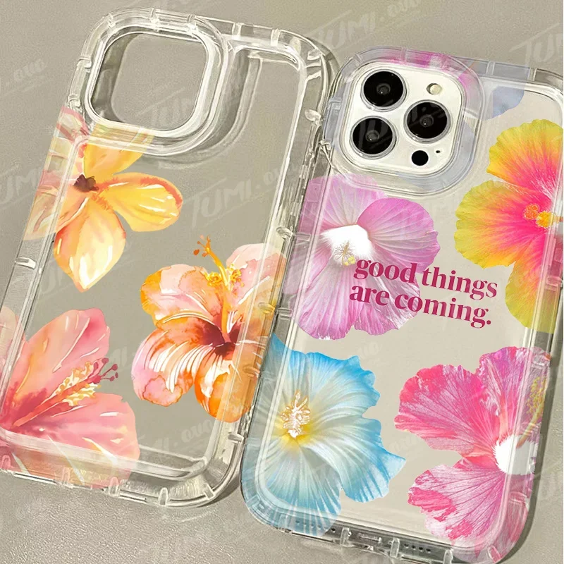 Fashiona Vibrant Flower Case For Samsung Galaxy A05 A05S A53 A34 A24 A14 A13 A23 A33 A73 A32 A52 A52S A72 Soft Silicone Cover