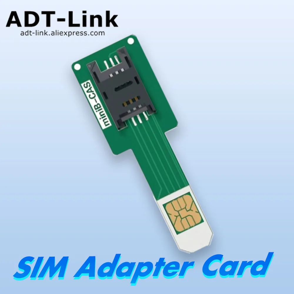 Universal Hybrid Dual Card Slot Adapter MiniB-CAS Compact Digital TV Card for All Double SIM Android Cell Phone Swap Card